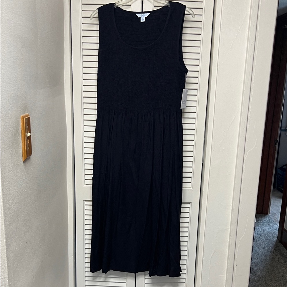 Croft & Barrow Black Midi Dress